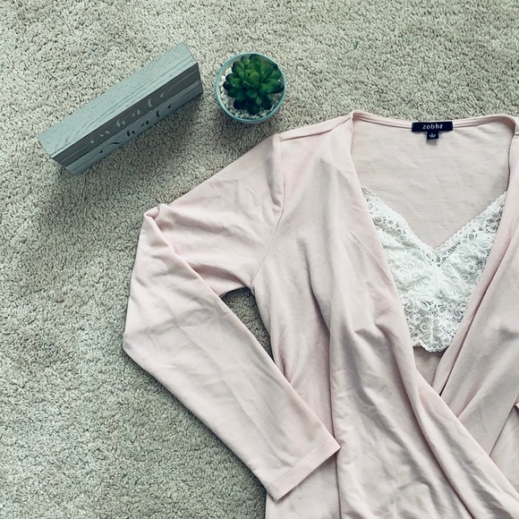 Pink athleisure top by ELLIE - Picture 3 of 3